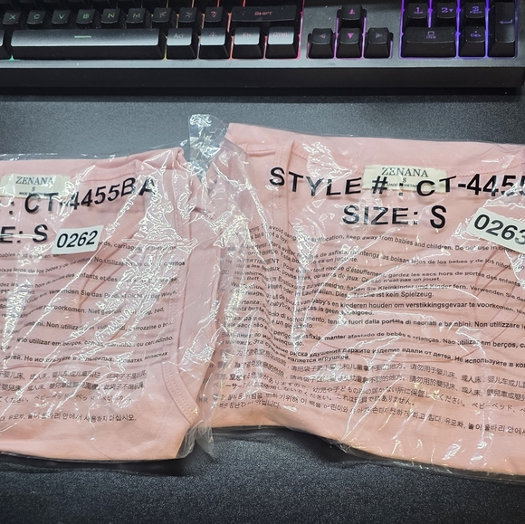 Zenana Blush Pink Sleeveless Cotton Bodysuit Sizes S,M,L,XL New In Poly Bag - Picture 5 of 8